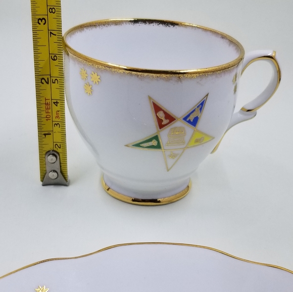 [TAYLOR & KENT / ROSINA] Order of the Eastern Star Cup and Saucer - Picture 12 of 12